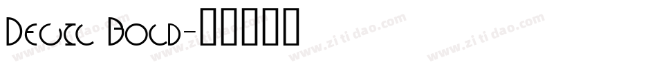 Devil Bold字体转换